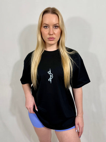 STORM 'PREMIUM' OVERSIZED TEE IN BLACK