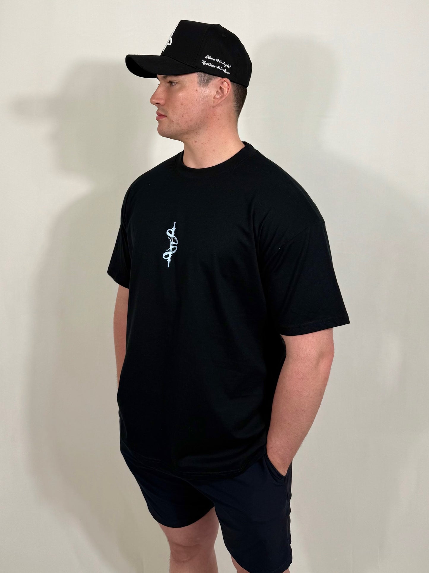 STORM 'PREMIUM' OVERSIZED TEE IN BLACK