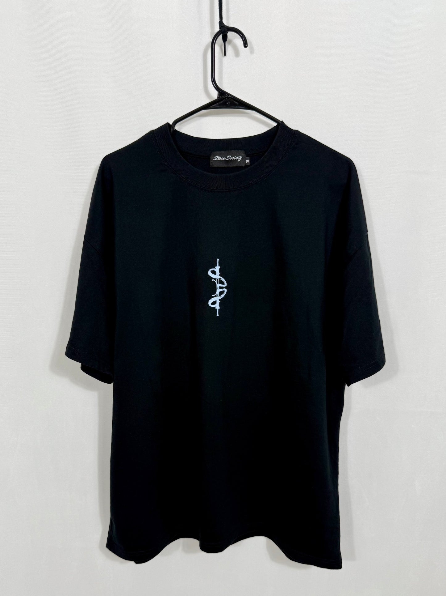 STORM 'PREMIUM' OVERSIZED TEE IN BLACK